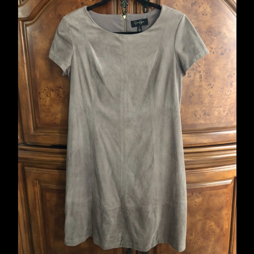 Jessica Simpson Suede Beige Dress